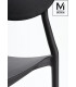 MODESTO krzesło FLEX czarne- polipropylen