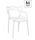 MODESTO krzesło HILO białe- polipropylen