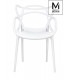 MODESTO krzesło HILO białe- polipropylen