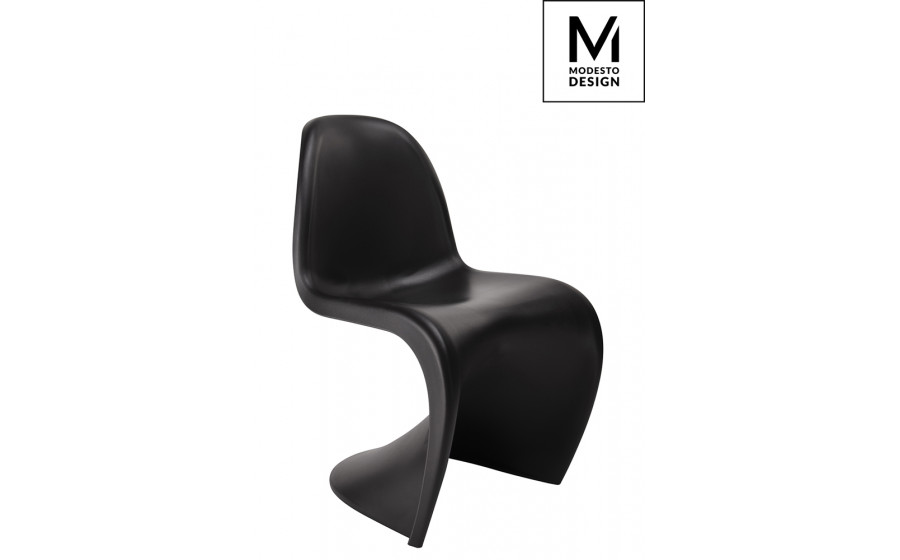 MODESTO krzesło HOVER czarne- polipropylen