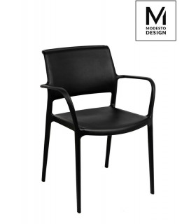 MODESTO krzesło PETRA czarne- polipropylen