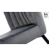 MODESTO krzesło RANGO szare - welur, metal