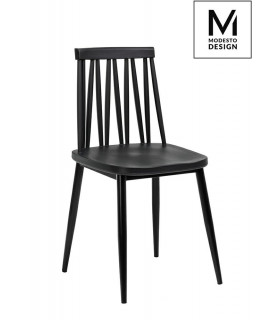 MODESTO krzesło TRAK czarne- polipropylen, metal