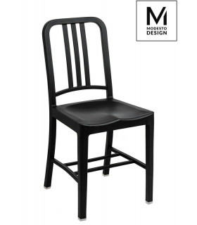 MODESTO krzesło VEGA czarne- polipropylen