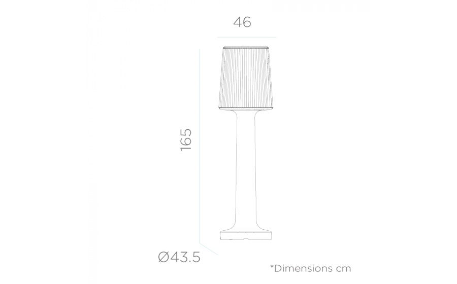 NEW GARDEN lampa ogrodowa CARMEN 165 BATTERY biała