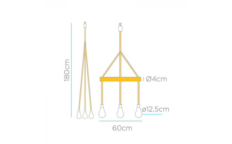 NEW GARDEN lampa wisząca ILARIA 180 HANG SOLAR & BATTERY