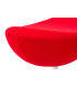 Podnóżek EGG CLASSIC czerwony.17 - wełna, podstawa aluminiowa