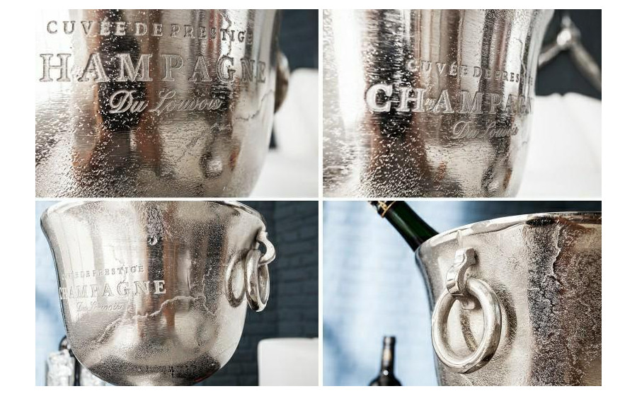 INVICTA CHAMPAGNE 40 cm chłodziarka do szampana - aluminium