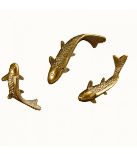INVICTA dekoracja ścienna FISHE KOI 3er antyczne złoto