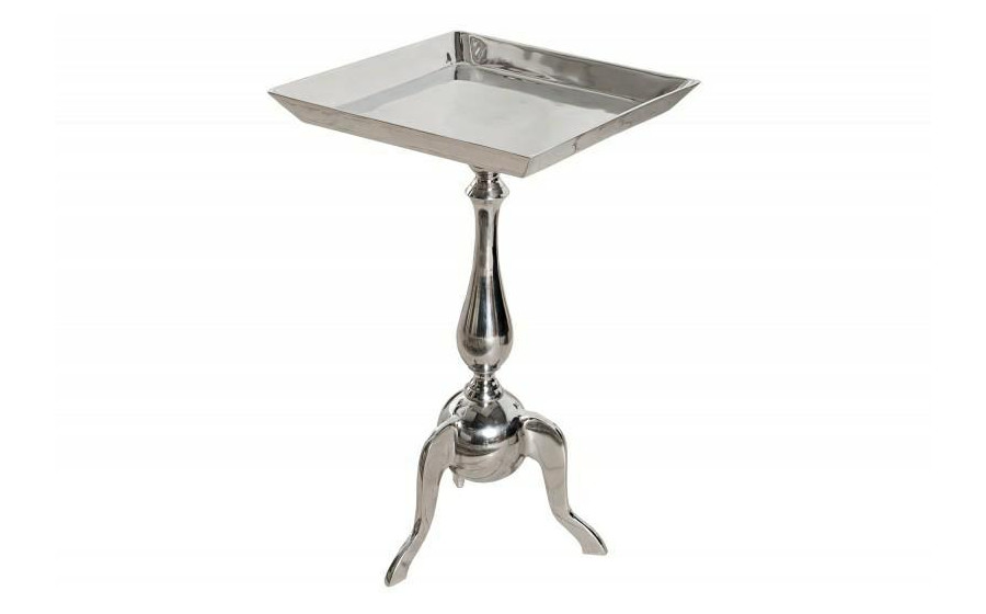 INVICTA stolik JARDIN SQUARE srebrny - aluminium