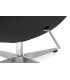 Fotel EGG CLASSIC grafitowy szary.4 - wełna, podstawa aluminiowa