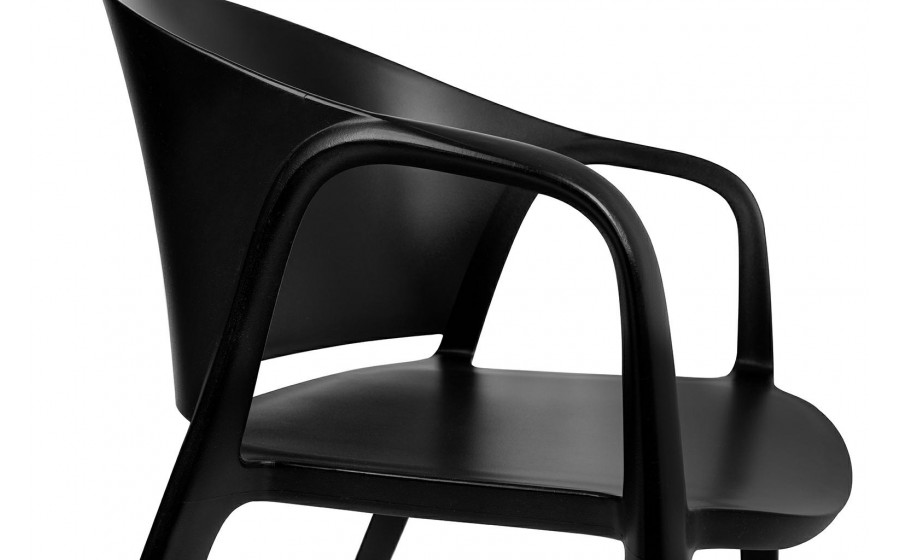 Krzesło CAMEL czarne - polipropylen