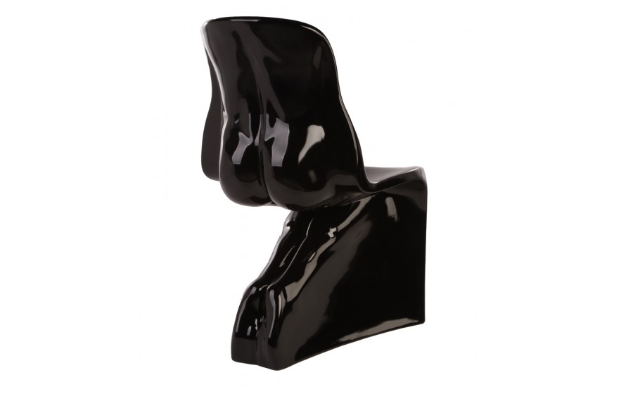 Krzesło HER czarne - włókno szklane lakierowane