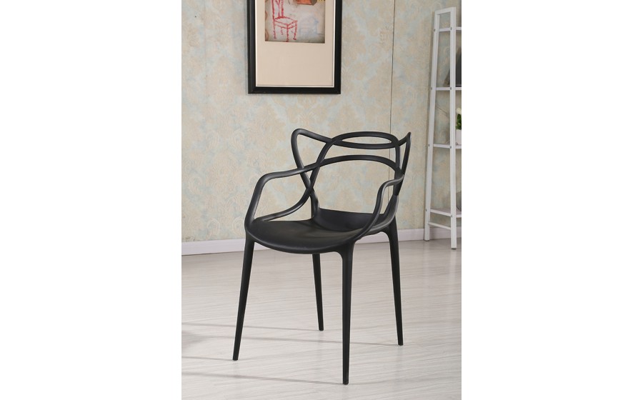 Krzesło HILO PREMIUM czarne - polipropylen
