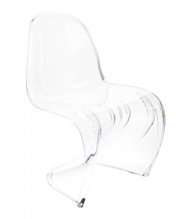 Krzesło HOVER PC transparentne- poliwęglan