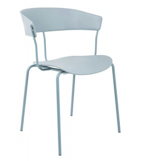 Krzesło JETT jasnoszare- polipropylen, metal