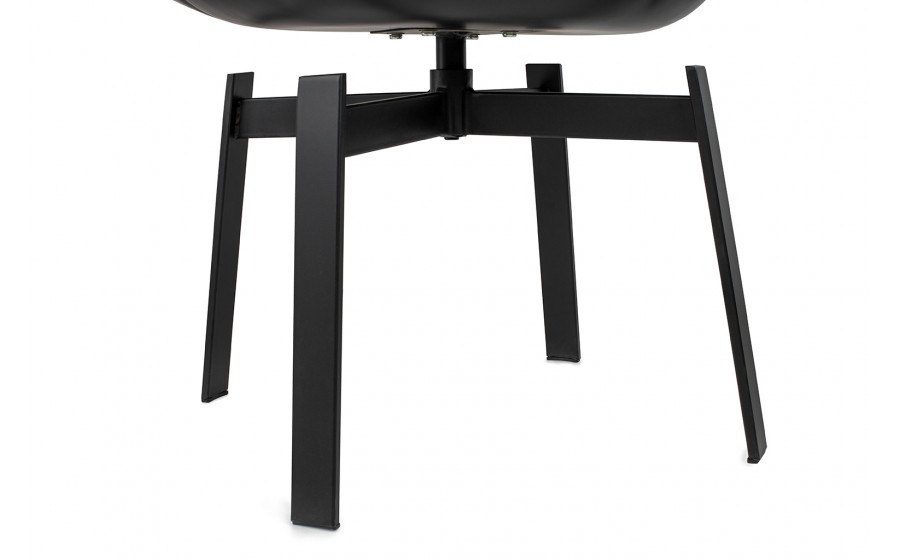 Krzesło obrotowe SHIBA brązowe / czarne