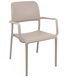 Krzesło SPARK brązowe coffee- polipropylen