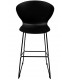 Krzesło barowe ALI czarny - polipropylen, metal