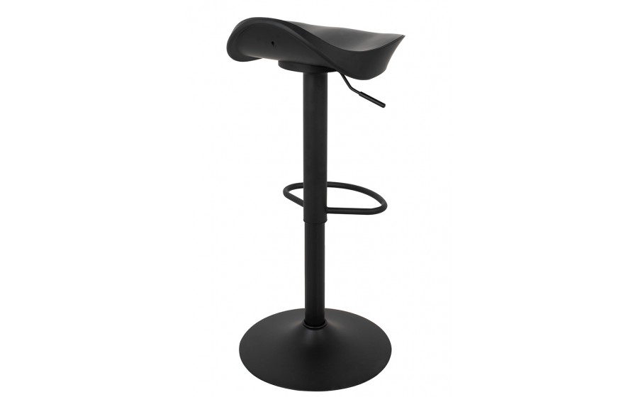 Krzesło barowe FLINT regulowane czarne