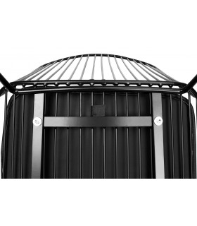 krzesło barowe MILES, styl industrialny, stal malowana proszkowo, czarna ekoskóra, loftowe wnętrza, piankowa poduszka,