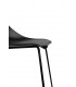 Krzesło barowe ROLF czarne 66 cm - polipropylen, metal