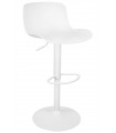 Krzesło barowe STOR regulowane białe