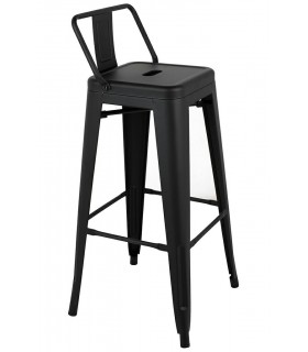 Krzesło barowe TOWER BACK 76(Paris) czarne
