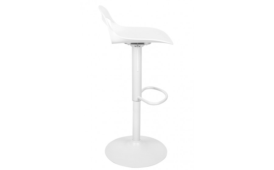 Krzesło barowe WRAPP regulowane białe