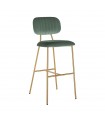 RICHMOND krzesło barowe XENIA JADE  VELVET zielony