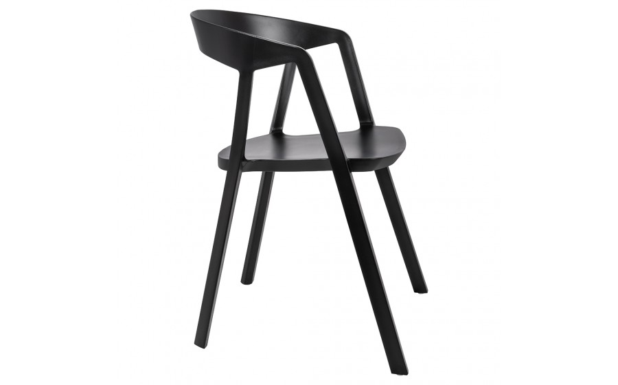 Krzesło VIBIA czarne- polipropylen