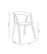 Krzesło VIBIA czarne- polipropylen