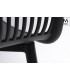 MODESTO krzesło BASKET ARM czarne - polipropylen
