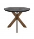 RICHMOND stół jadalniany BLACKBONE BRASS - 230, fornir dębowy, mosiądz, metal
