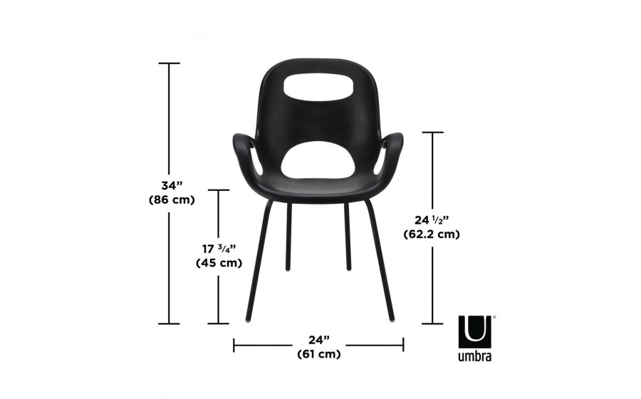 UMBRA krzesło OH matowa czerń