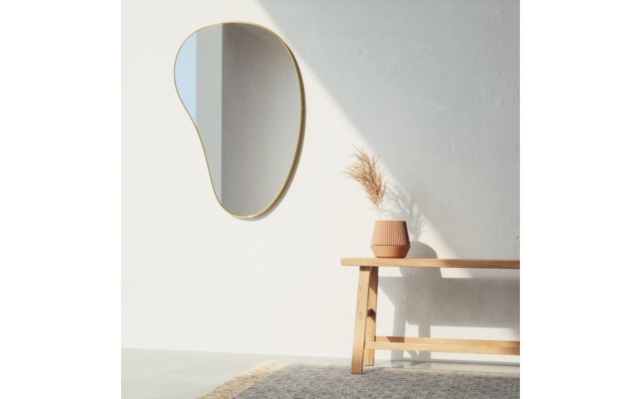 UMBRA lustro ścienne HUBBA 86 cm złote