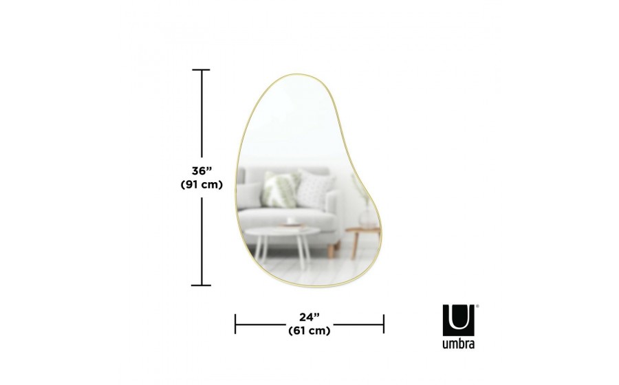 UMBRA lustro ścienne HUBBA 86 cm złote