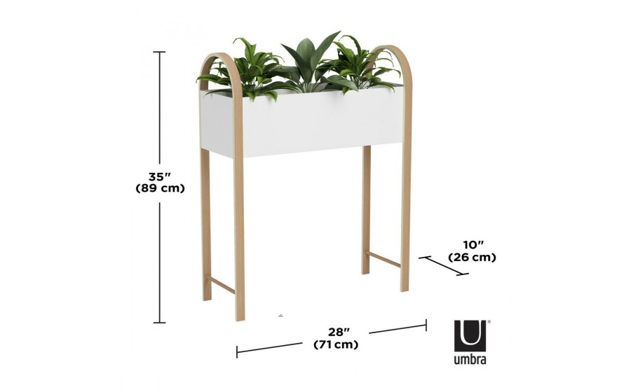 UMBRA organizer BELLWOOD biały naturalny