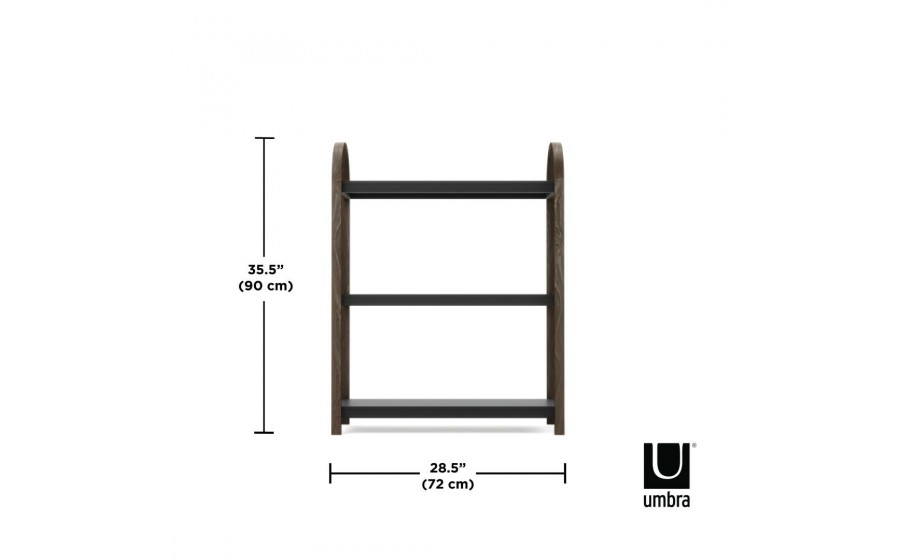 UMBRA półka wolnostojąca BELLWOOD czarny orzech
