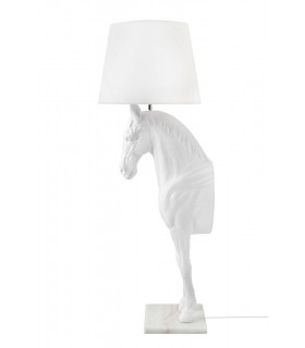 Lampa podłogowa KOŃ HORSE STAND S biała- włókno szklane