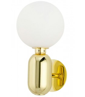 Lampa ścienna BOY Fi 14 złota- LED, szkło, metal