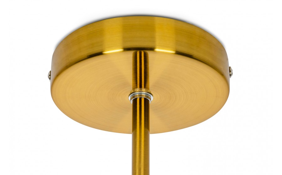 Lampa wisząca ASTRA 1 złota- metal, szkło