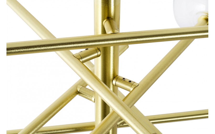 Lampa wisząca ASTRO złota- aluminium, szkło