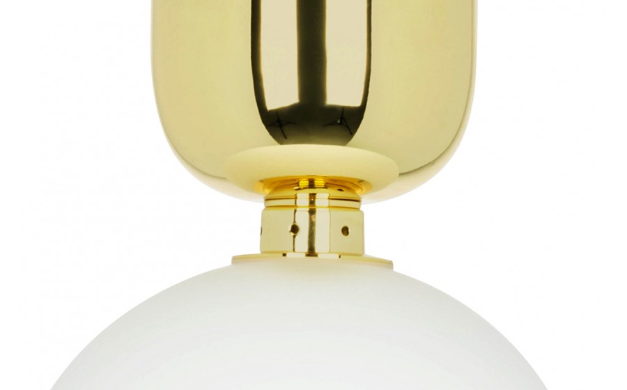 Lampa wisząca BOY M Fi 25 złota- szkło, metal