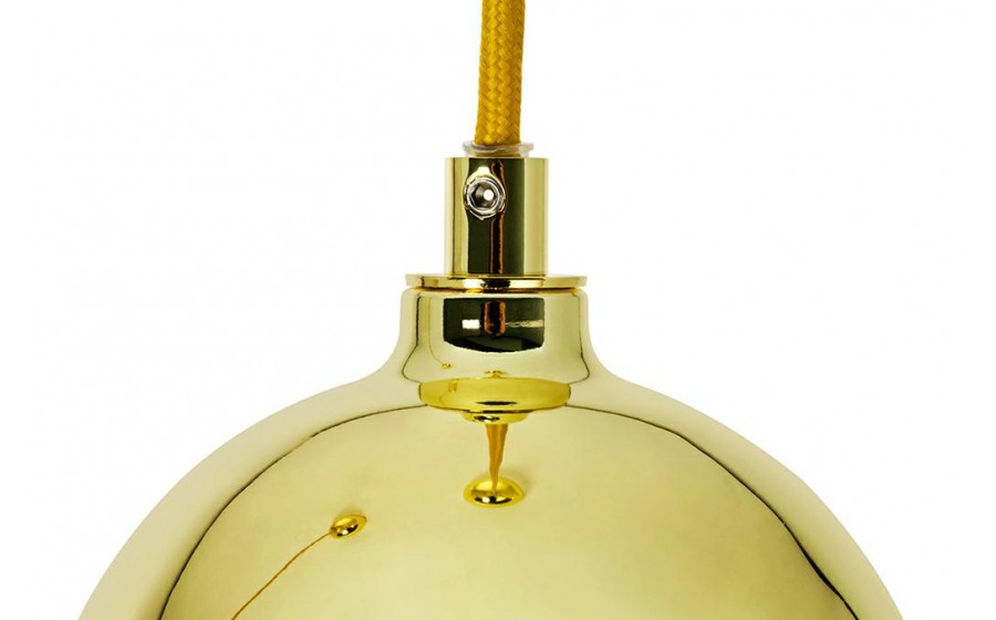 Lampa wisząca BOY M Fi 25 złota- szkło, metal