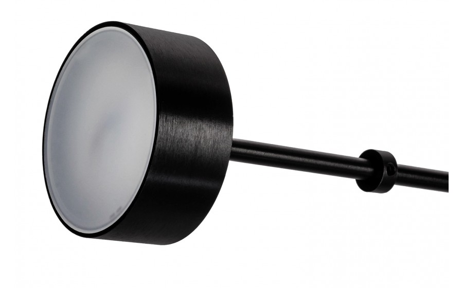 Lampa wisząca CAPRI LINE 3 czarna- 180 LED, aluminium, szkło