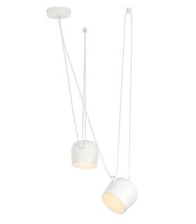 Lampa wisząca EYE 2 biała- LED, aluminium