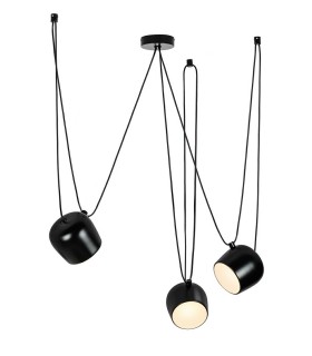 Lampa wisząca EYE 3 czarna- LED, alumiumium