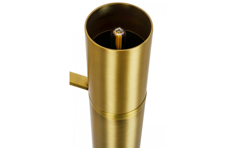 Lampa wisząca TUBI złota- mosiądz, aluminium