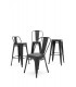 Krzesło barowe TOWER 66 (Paris) czarne